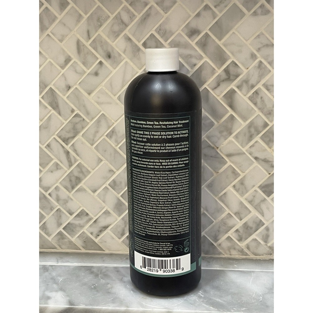 Tweak'd By Nature Restore Bamboo Green Tea Revitalizing Hair Treatment Mist 16oz - Picture 2 of 2